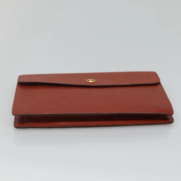 LOUIS VUITTON Epi Montaigne 27 Clutch Bag Brown LV - Picture 4 of 16